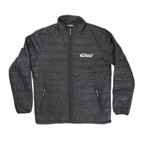 Eibach Black Puffer Jacket - White Chest Logo